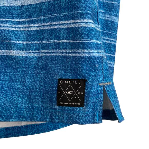 O'Neill Board Shorts Trunks Blue Stripe 30, 13" Inseam, 22" Outseam Surf Swim - Picture 2 of 8